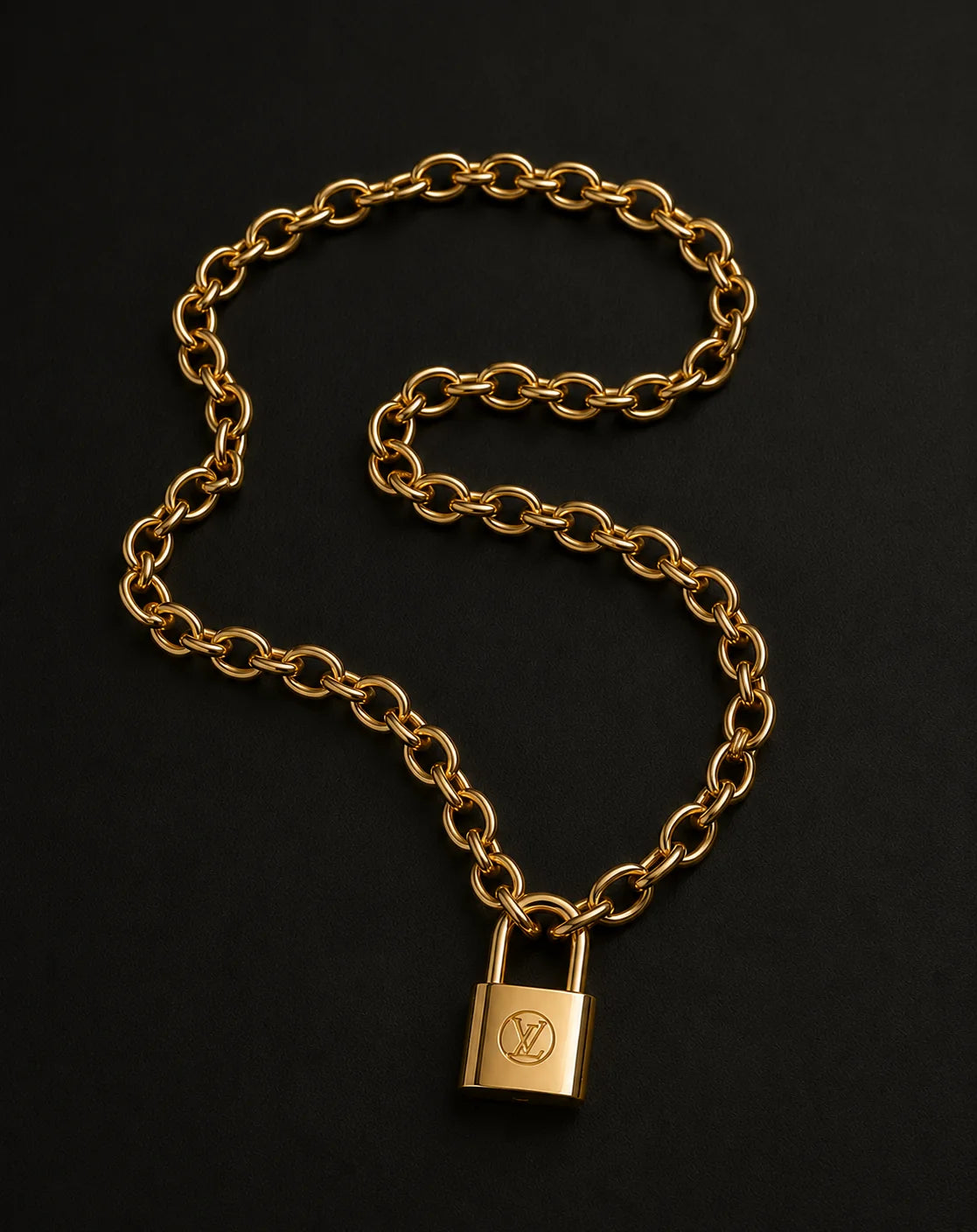LV Lock Necklace