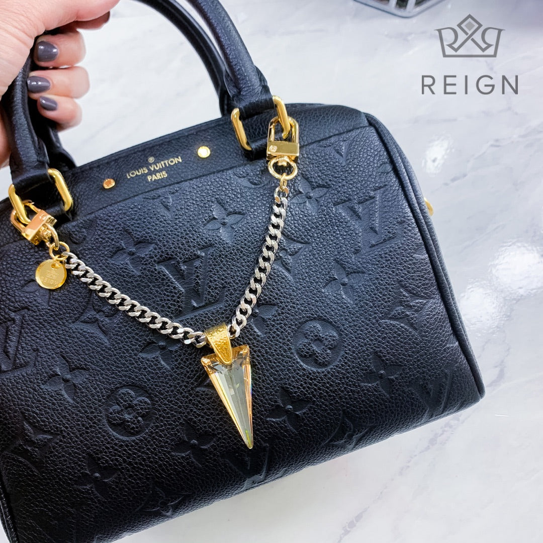 Golden Spike Bag Charm