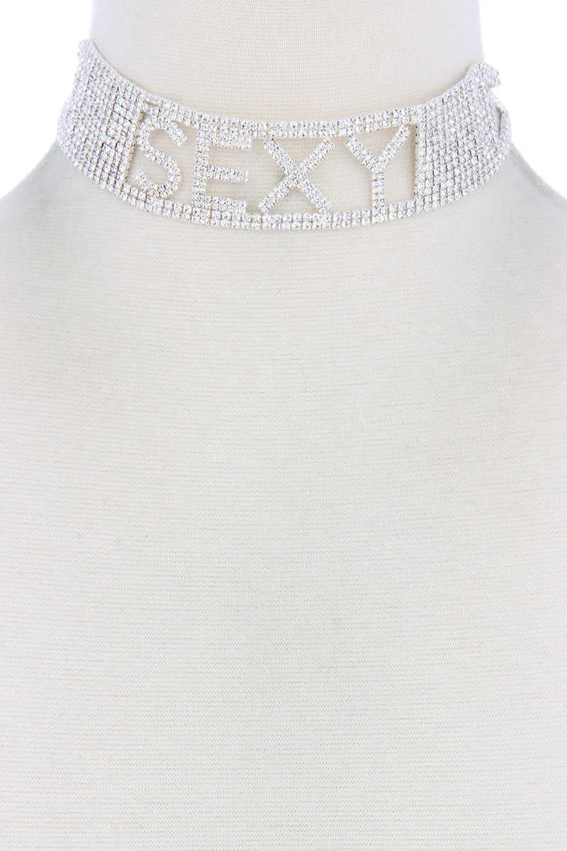 Sexy Rhinestone Choker Necklace - ANDRA'S