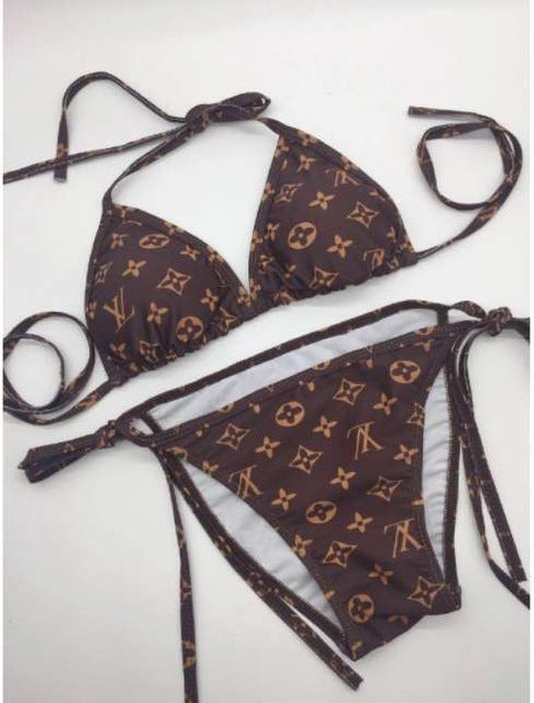 Elegance Bikini – LV Inspired Monogram Print
