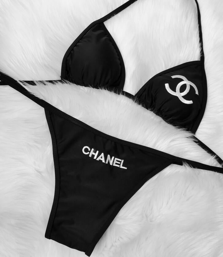 Luxe CC Bikini – Signature Logo Set