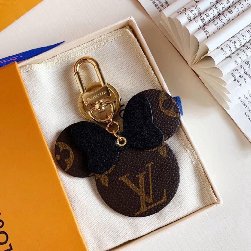 Louis Vuitton Mickey fur ball keychain - Depop