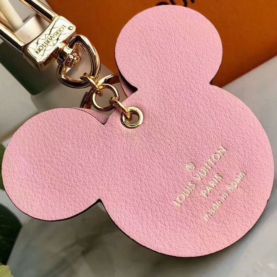 Louis Vuitton Repurposed Mickey Mouse Keychain Pink - $38