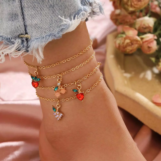 Cherry Berry Anklet