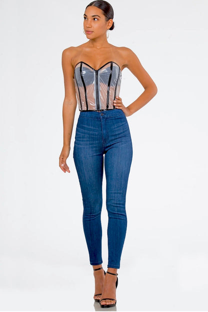 See Through Vinyl Corset - ANDRA'S