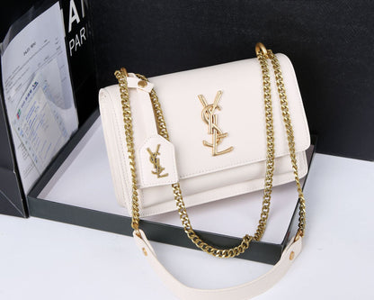 ysl white bag