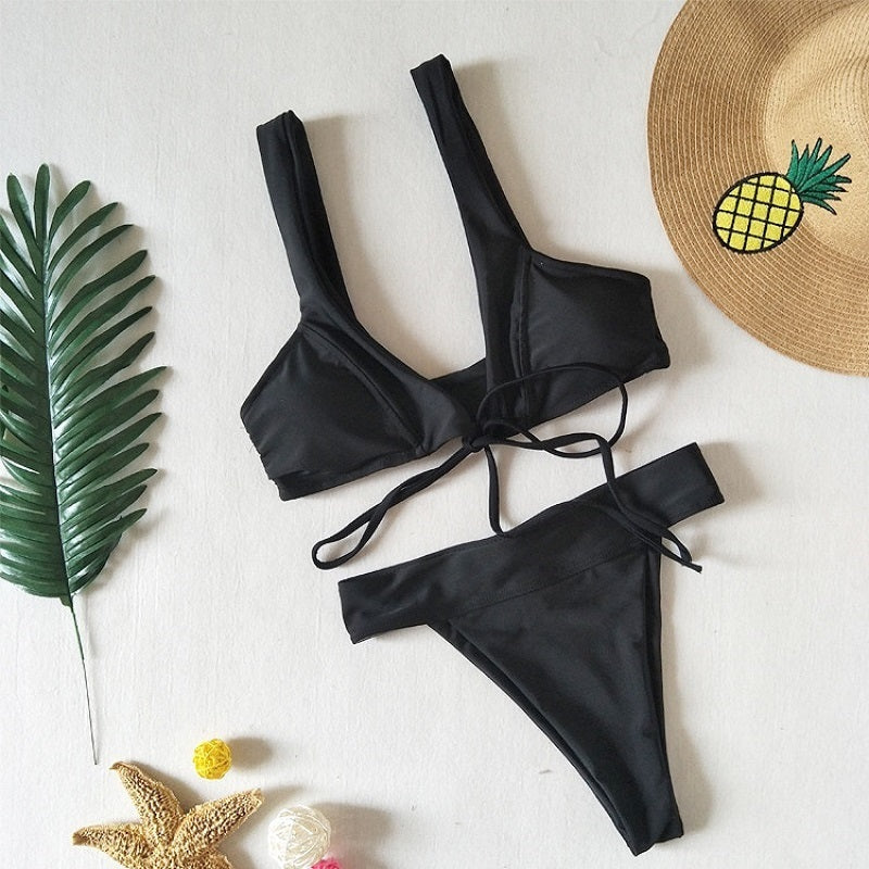 Crisscross Bikini – High-Waisted Sculpt Fit