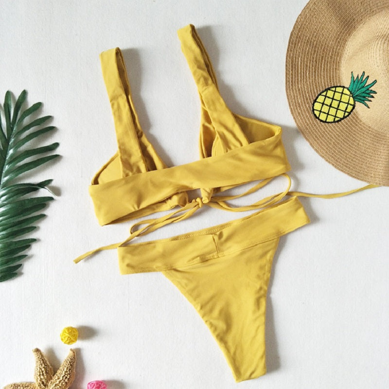 Crisscross Bikini – High-Waisted Sculpt Fit