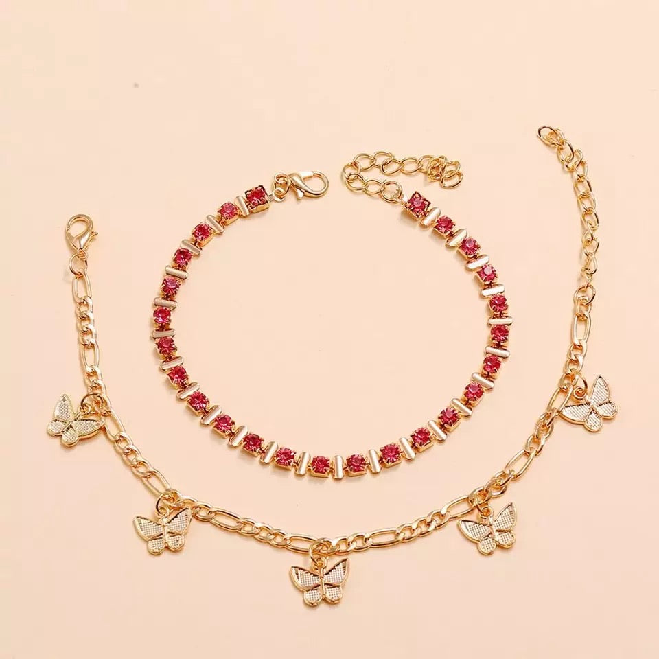 Double Gold Anklet