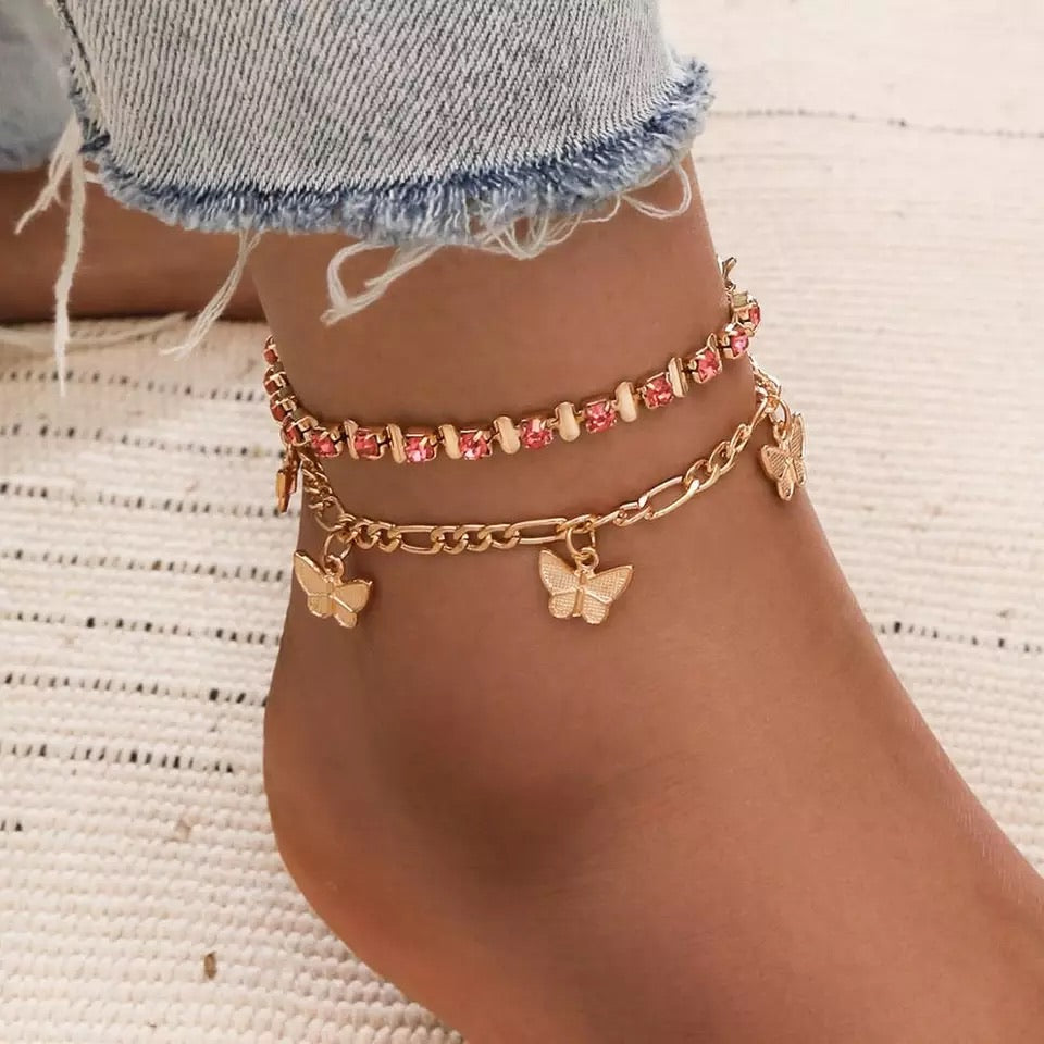 Double Gold Anklet